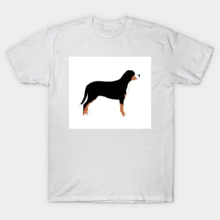 greater swiss mountain dog color silhouette T-Shirt